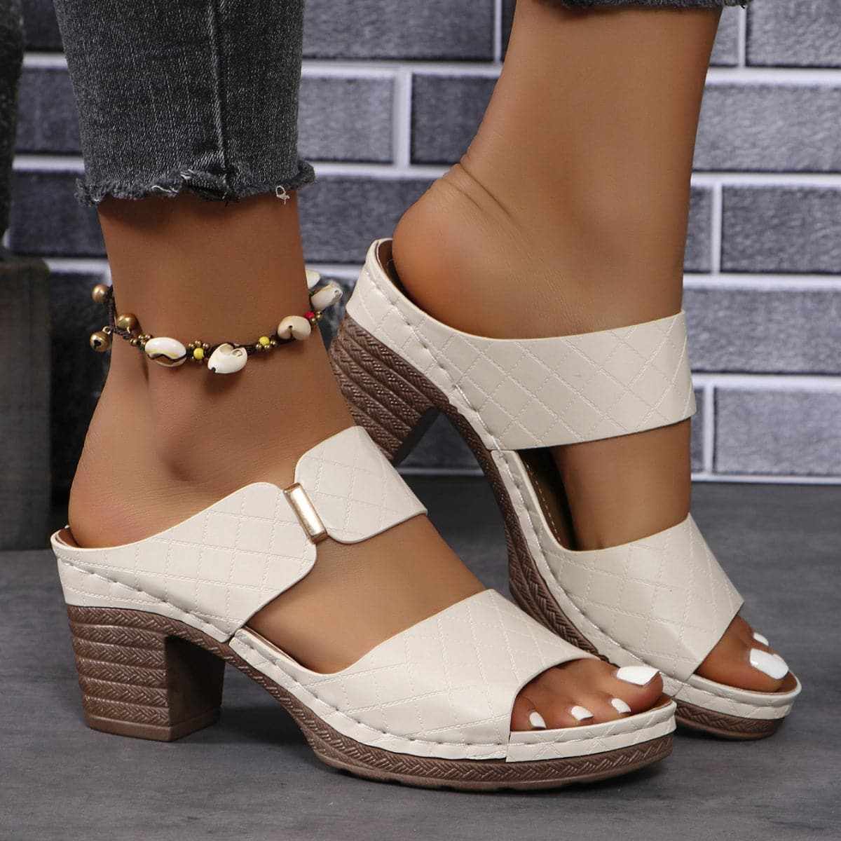 Stylish block heel sandals for any occasion - Love Salve